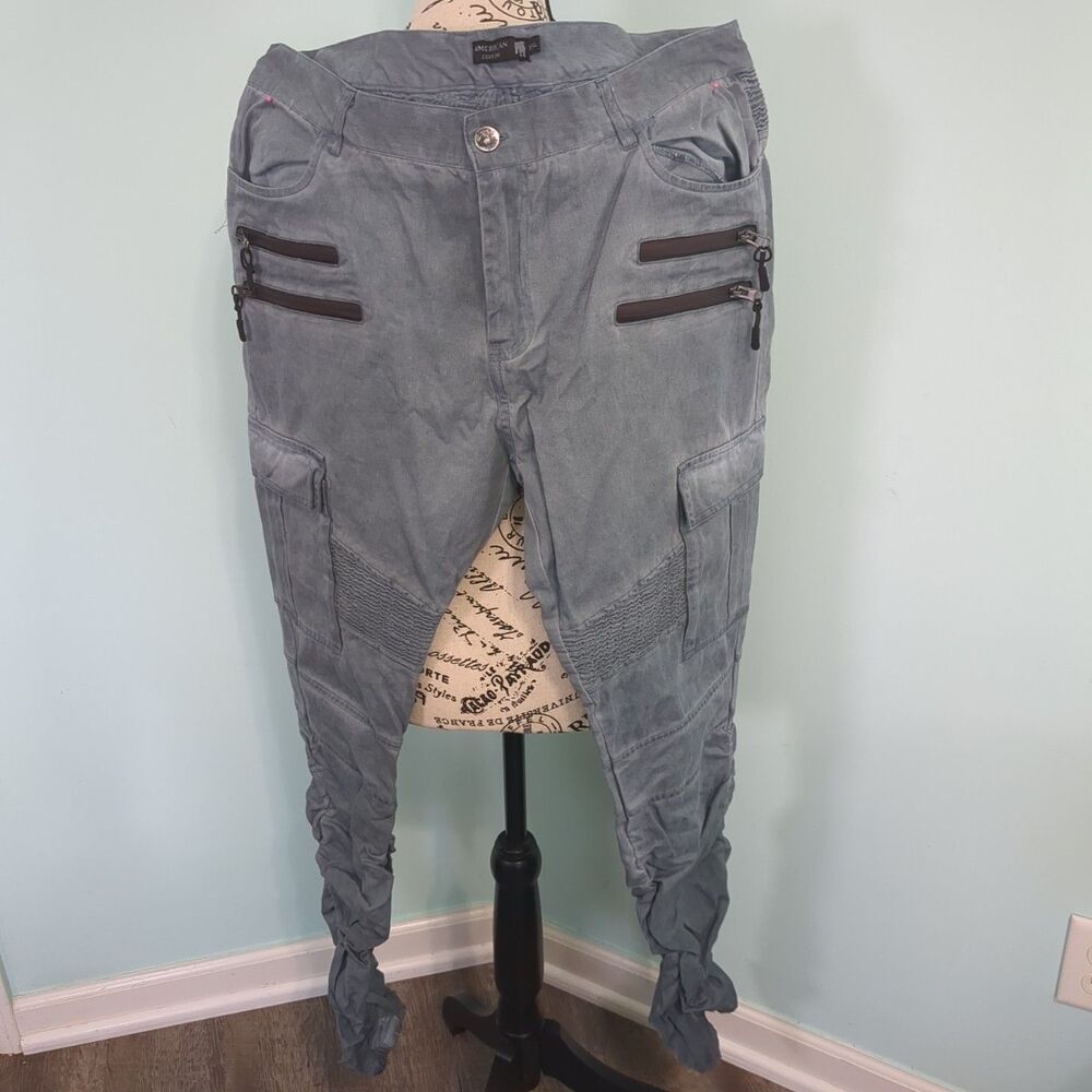 American Stitch jeans moto XXL goth punk